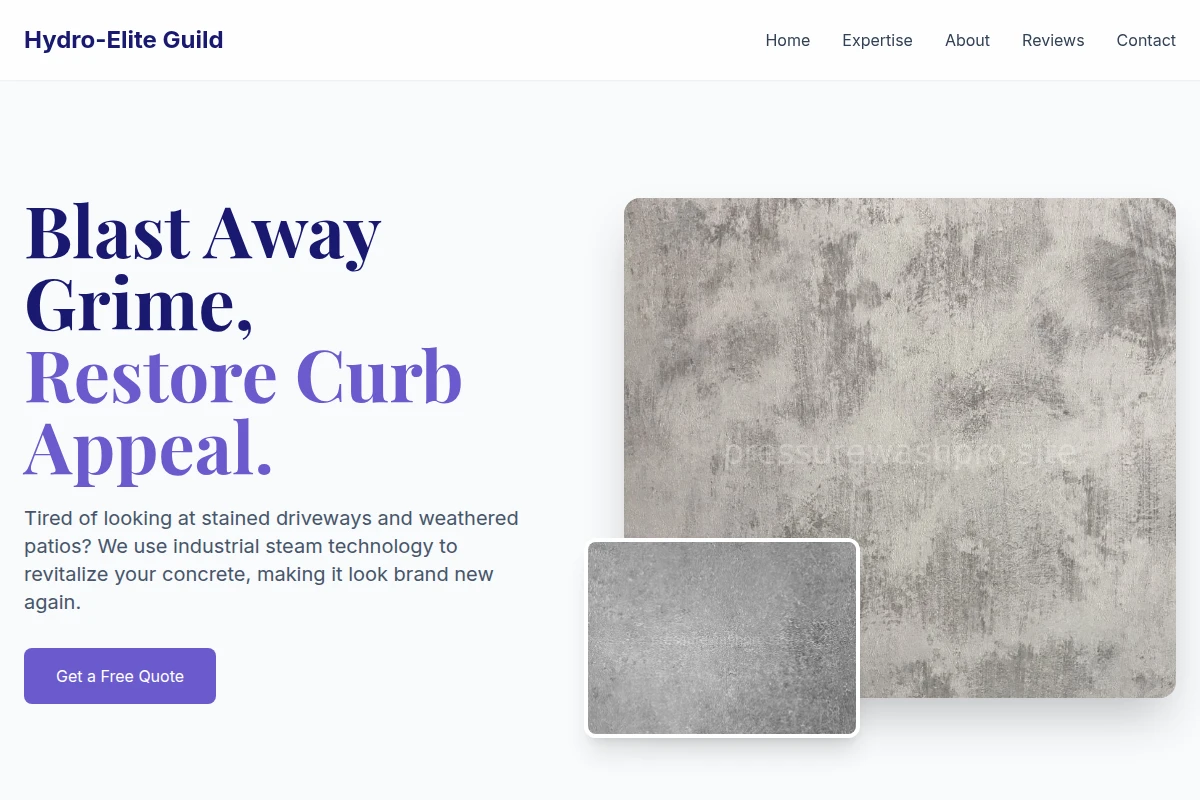 Steam-clean Concrete